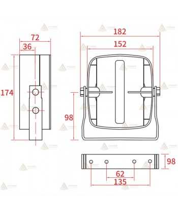 Altavoz exterior compacto de 100 W para vehículos de emergencias
