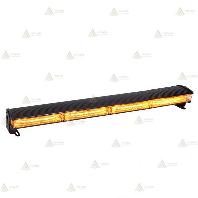 Barra direccional con 4 módulos leds ámbar de 54 cm. para vehículos de emergencias