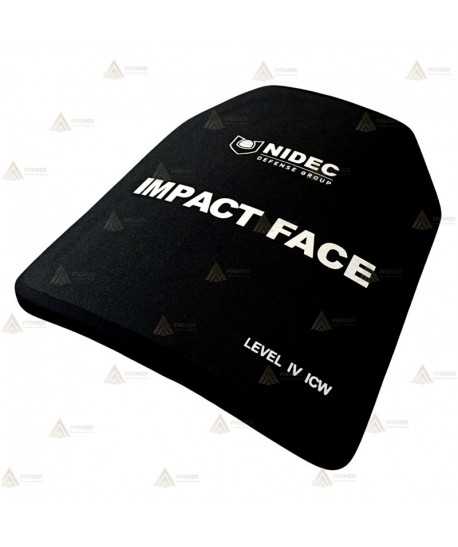 Placa balística frontal y espalda SiC NIJ IV ICW SAPI  25 x 30 x 1,9 cm