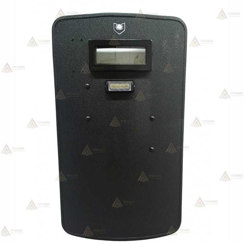 Escudo balístico 930x560mm NIJ IIIA con ventana + iluminación LED