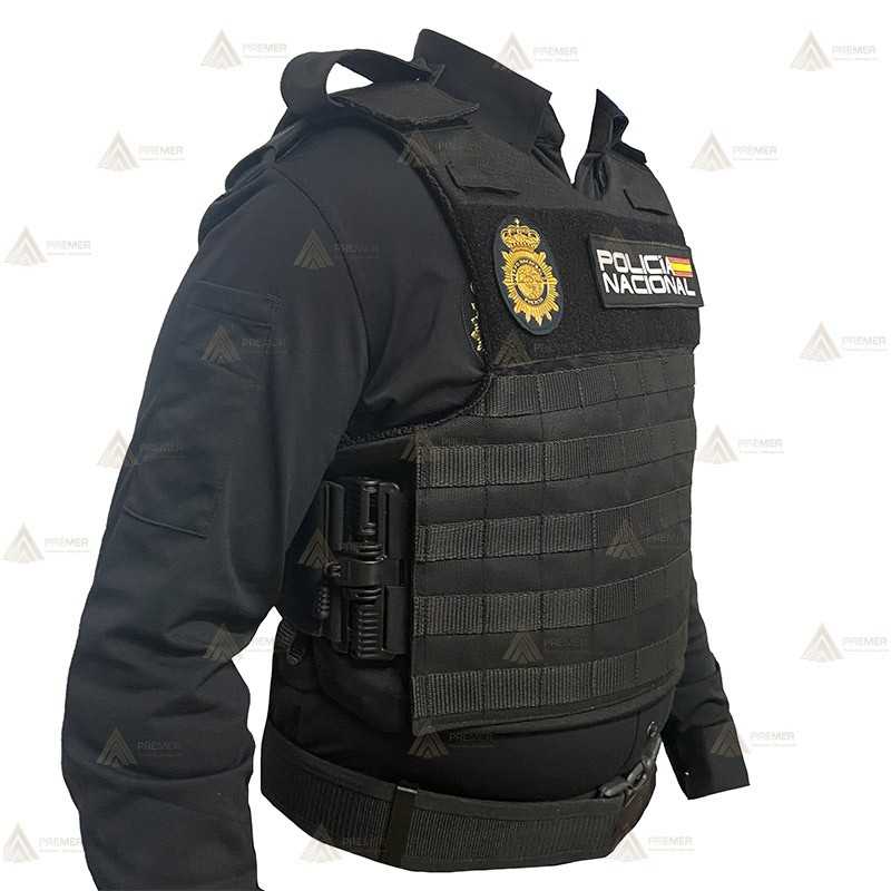 Funda exterior de desprendimiento rápido para chalecos antibala de la Policía Nacional