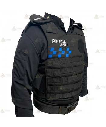 Funda exterior bicolor para chalecos antibala de la Policía Local