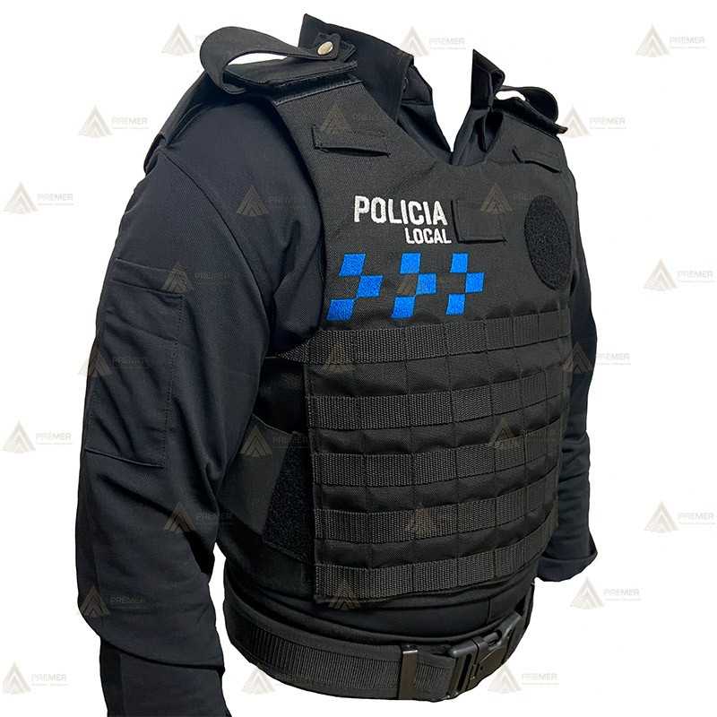 Funda exterior bicolor para chalecos antibala de la Policía Local