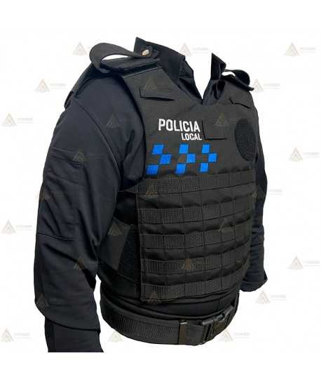 Funda exterior bicolor para chalecos antibala de la Policía Local