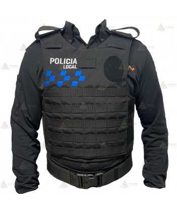 Funda exterior bicolor para chalecos antibala de la Policía Local