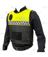 Funda exterior bicolor y damero para chalecos antibala de la Policía Local