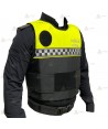 Funda exterior bicolor y damero para chalecos antibala de la Policía Local