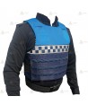 Funda exterior bicolor y damero para chalecos antibala de la Policía Local