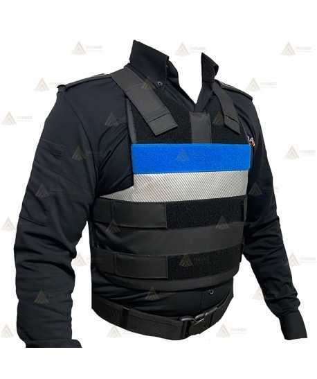 Funda exterior bicolor para chalecos antibala de la Policía Local