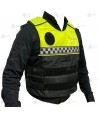 Funda exterior bicolor y damero para chalecos antibala de la Policía Local