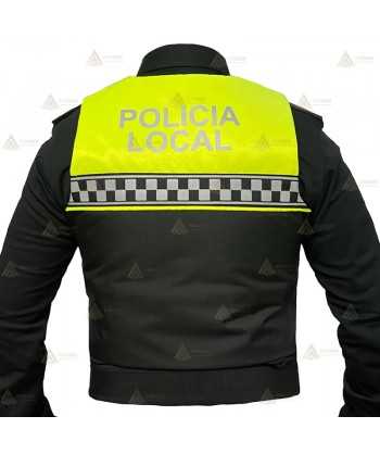 Funda exterior bicolor y damero para chalecos antibala de la Policía Local