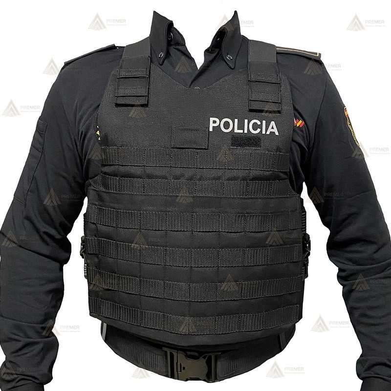 Funda exterior para chalecos antibala de desprendimiento rápido y Sistema Molle para la Policía Local