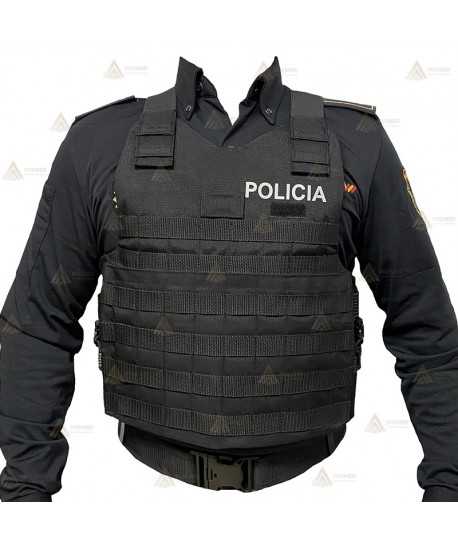 Funda exterior para chalecos antibala de desprendimiento rápido y Sistema Molle para la Policía Local