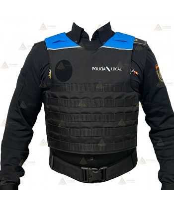Funda exterior bicolor para chalecos antibala de la Policía Local