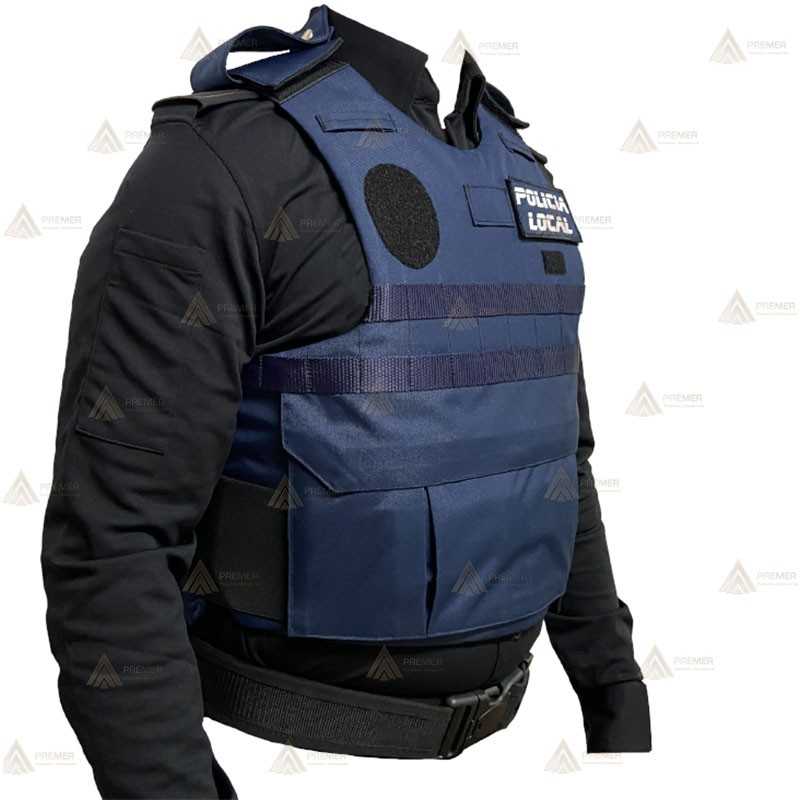 Funda exterior para chalecos antibala de la Policía Local con sistema Molle y bolsillo