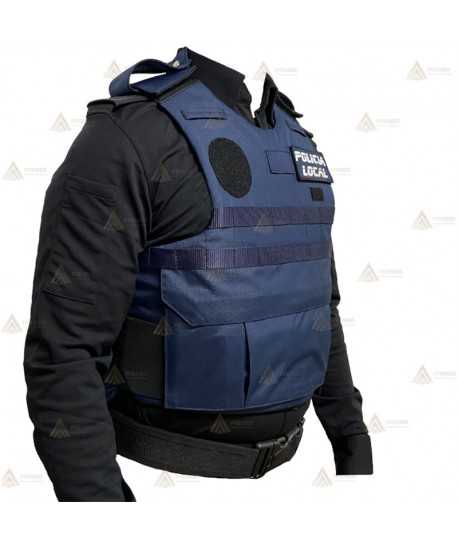 Funda exterior para chalecos antibala de la Policía Local con sistema Molle y bolsillo