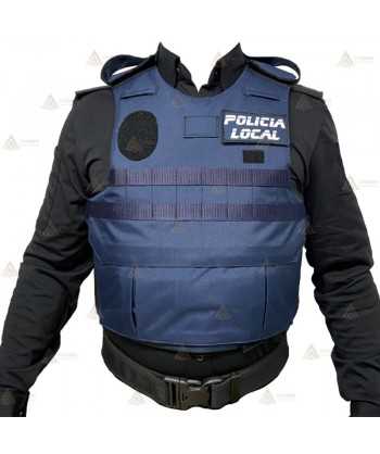 Funda exterior para chalecos antibala de la Policía Local con sistema Molle y bolsillo