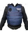 Funda exterior para chalecos antibala de la Policía Local con sistema Molle y bolsillo