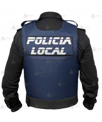 Funda exterior para chalecos antibala de la Policía Local con sistema Molle y bolsillo
