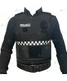 Funda exterior con damero para chalecos antibala de la Policía Loca