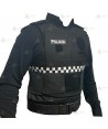 Funda exterior con damero para chalecos antibala de la Policía Loca