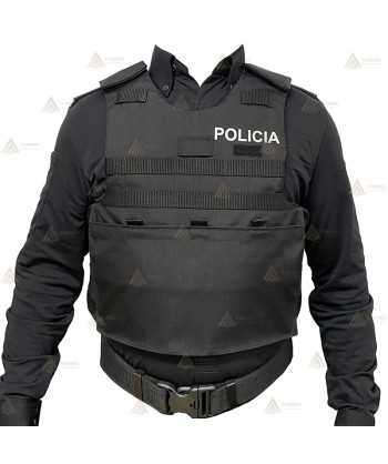 Funda exterior para chalecos antibala con sistema Molle y 3 bolsillos de la Policía Local
