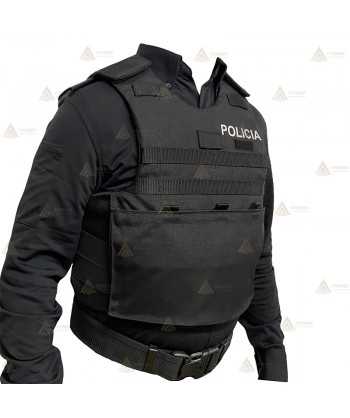Funda exterior para chalecos antibala con sistema Molle y 3 bolsillos de la Policía Local