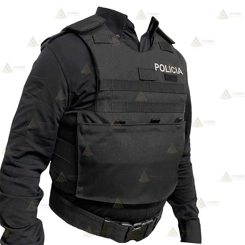 Funda exterior para chalecos antibala con sistema Molle y 3 bolsillos de la Policía Local