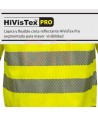 Camiseta con cremallera de alta visibilidad con cintas segmentadas
