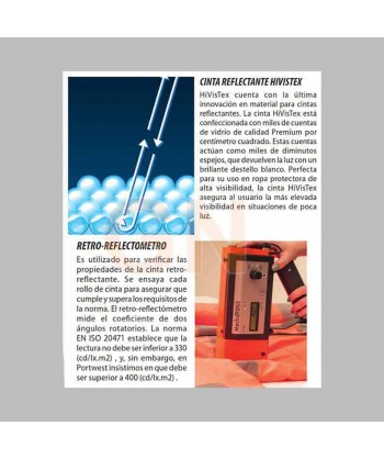 Polo de manga corta de alta visibilidad con cintas segmentadas