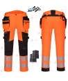 Pantalón con refuerzos de alta visibilidad con cintas segmentadas para rescate