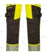 Pantalón con refuerzos de alta visibilidad con cintas segmentadas para rescate