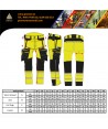 Pantalón con refuerzos de alta visibilidad con cintas segmentadas