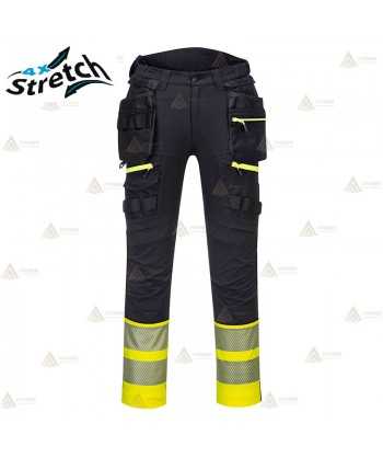 Pantalón con refuerzos de alta visibilidad con cintas segmentadas