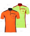 Camiseta de manga corta de media cremallera con bolsillo para montaña y rescate