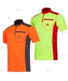 Camiseta de manga corta de media cremallera con bolsillo para montaña y rescate