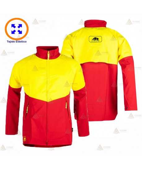 Chaqueta bielástica para equipos de rescate
