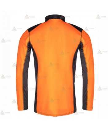 Camiseta de manga larga de media cremallera par montaña y rescate
