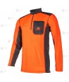 Camiseta de manga larga de media cremallera par montaña y rescate