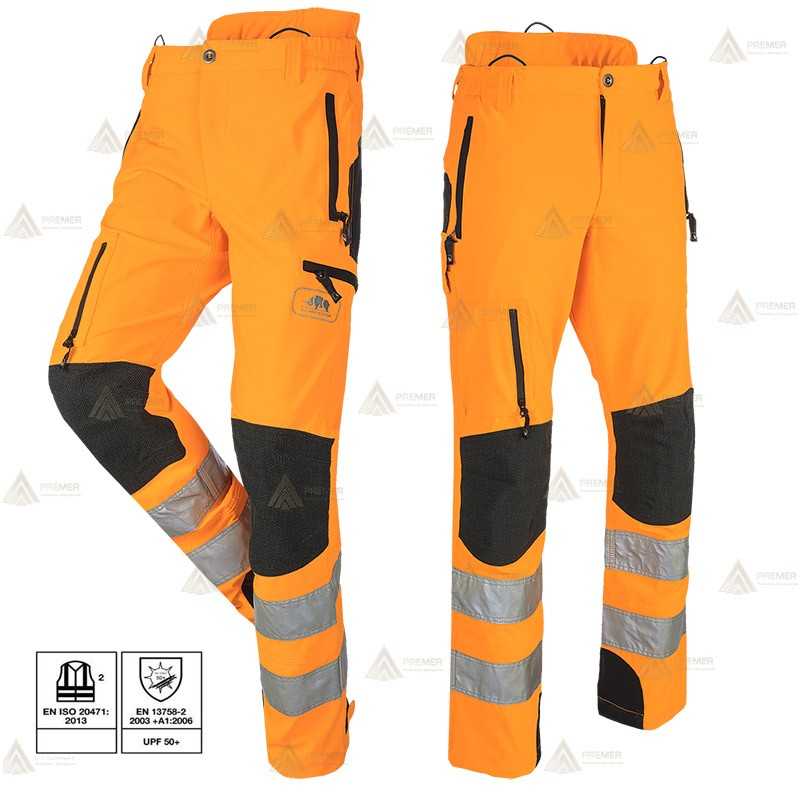 Pantalón combinado de alta visibilidad con refuerzos para rescate y montaña