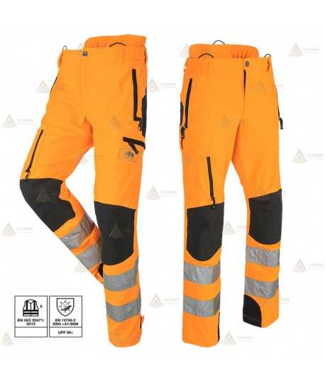 Pantalón combinado de alta visibilidad con refuerzos para rescate y montaña