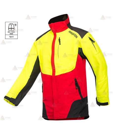 Chaqueta combinada de alta visibilidad con refuerzos para rescate