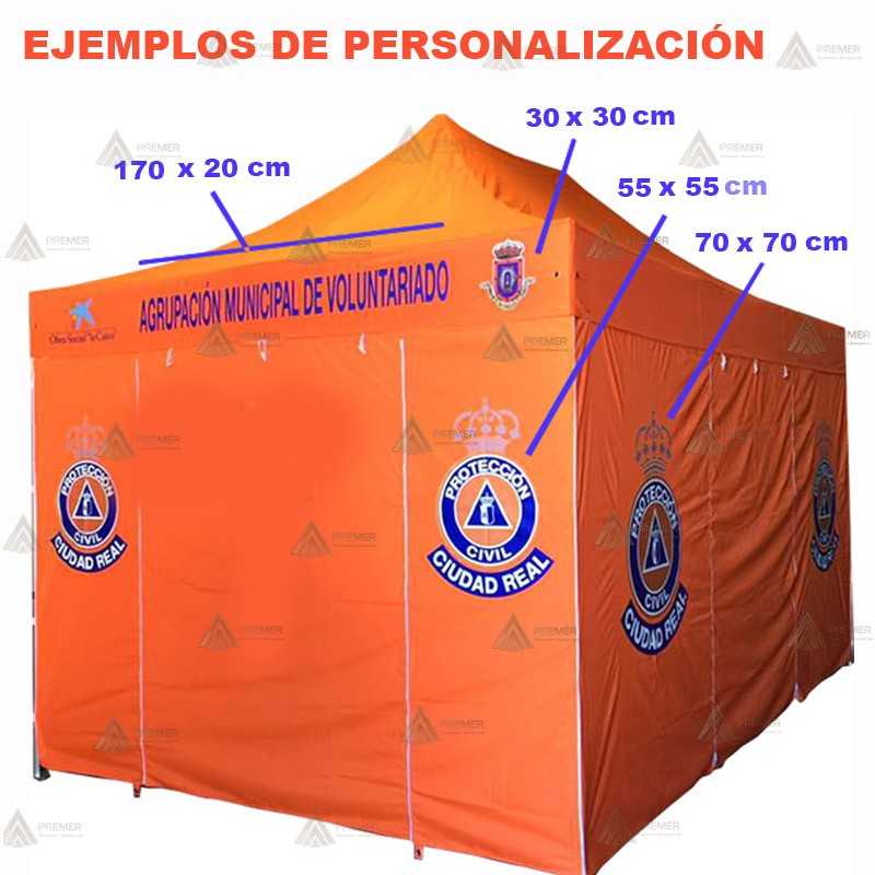 Personalización de Carpas de emergencias y Mamparas de privacidad