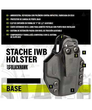 Funda BLACKHAWK! Stache IWB Colt Commander