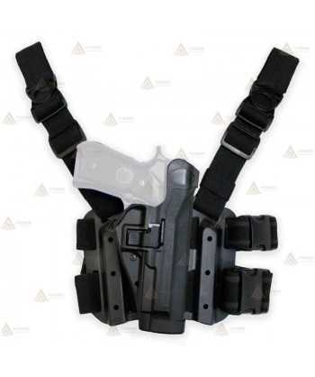 Funda SERPA Blackhawk Táctica de Nivel II de fibra de carbono
