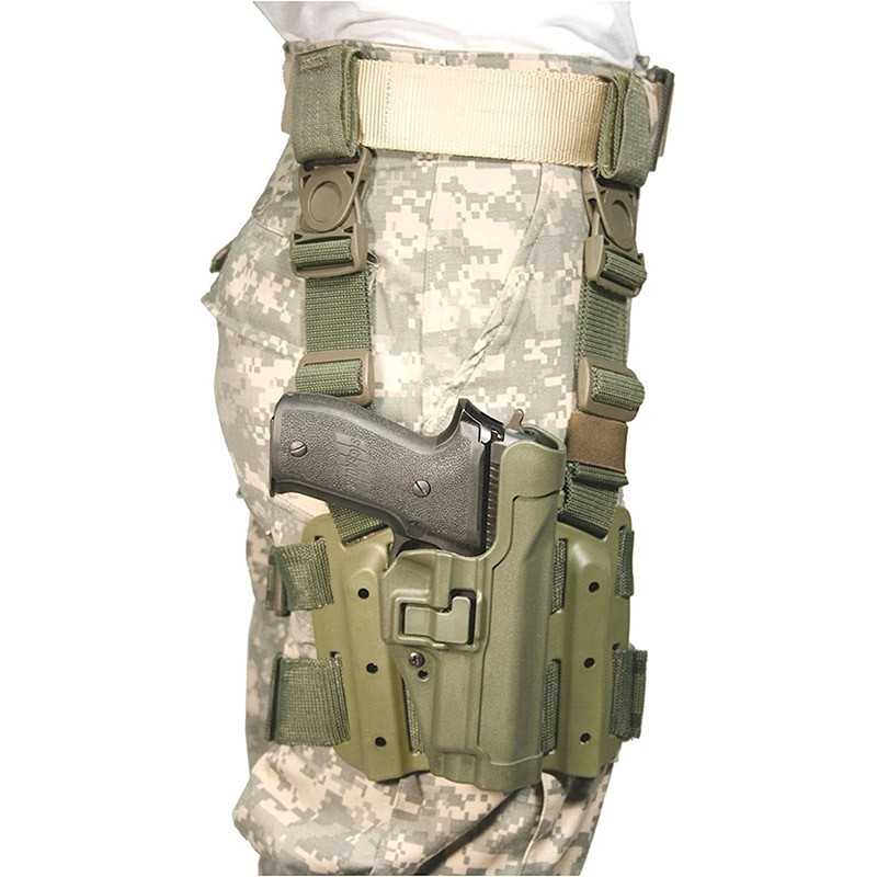 Funda SERPA Blackhawk Táctica de Nivel II de fibra de carbono