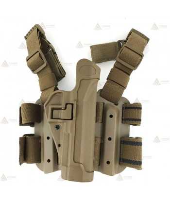 Funda SERPA Blackhawk Táctica de Nivel II de fibra de carbono