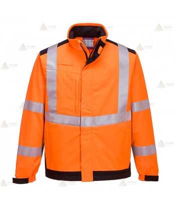 Softshell ignífugo multinorma de fibra modacrílica