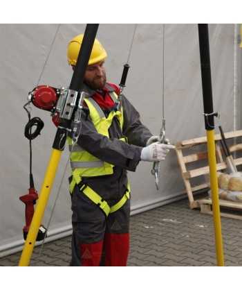 Cabestrante de cable de acero eléctrico a batería para trípode