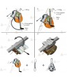 Cabestrante de cable de acero eléctrico a batería para trípode